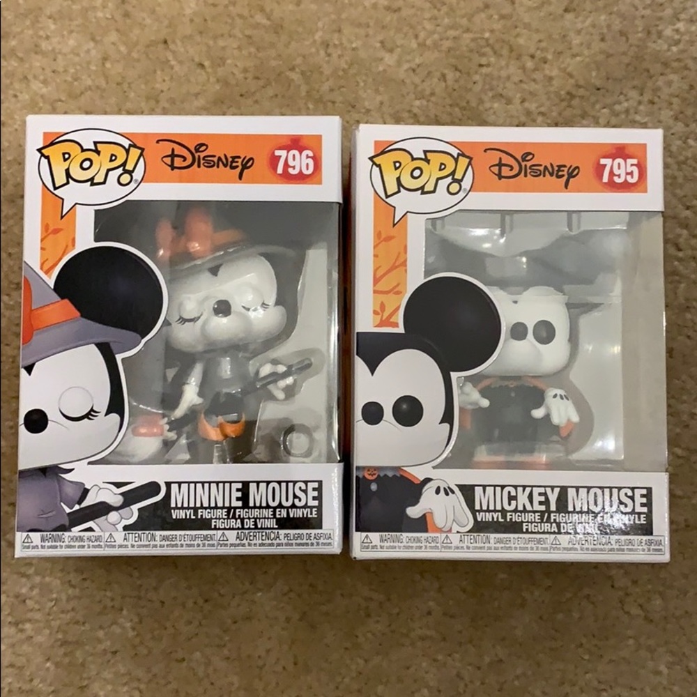 Mickey Mouse and Minnie Mouse POP Vinyl Figures